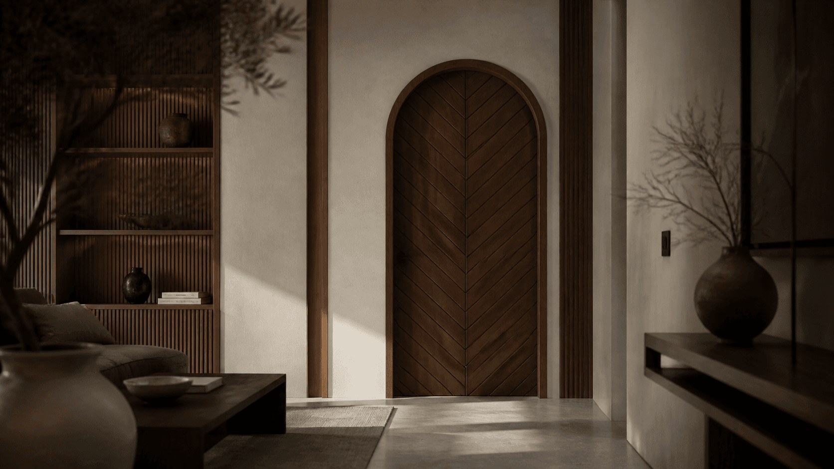 Shree Krishna Interior. Two vertical walkthroughs of a finished home, cut for the scroll.